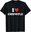 I Love Chipotle Apparel Red Hot Heart - Adult & Kids T-Shirts, Sweatshirts & Hoodies apparel design preview 1
