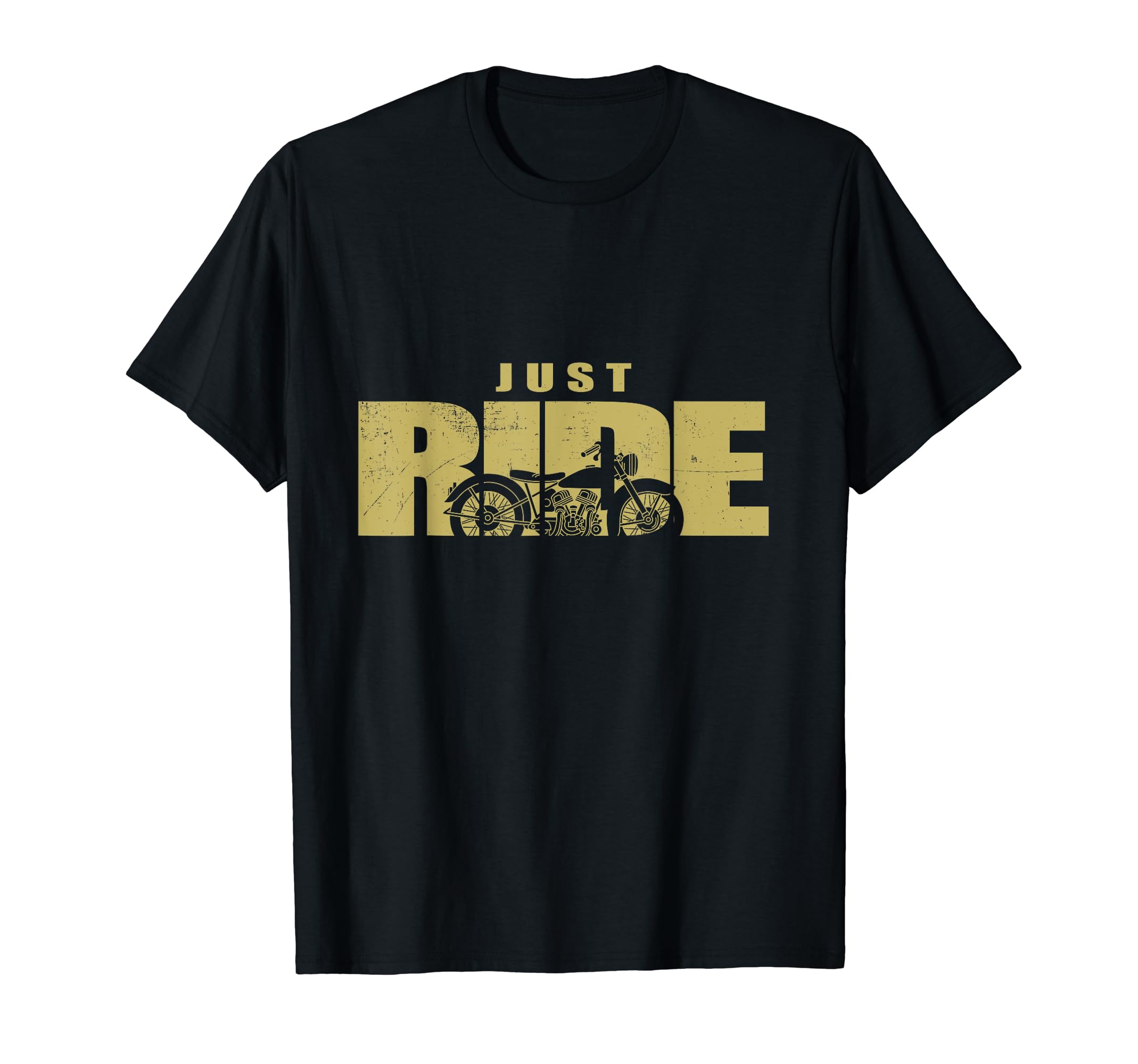Just Ride Funny Motorcycle Bikers Gift T-Shirt - Minimalist Print Men Women - T-Shirt, Sweatshirt, Hoodie