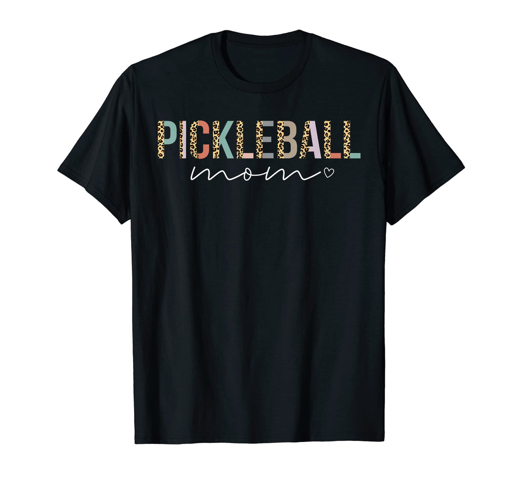 Pickleball Mom Gift Leopard Baseball T-Shirt - Unique Graphic Men Women - T-Shirt, Sweatshirt, Hoodie