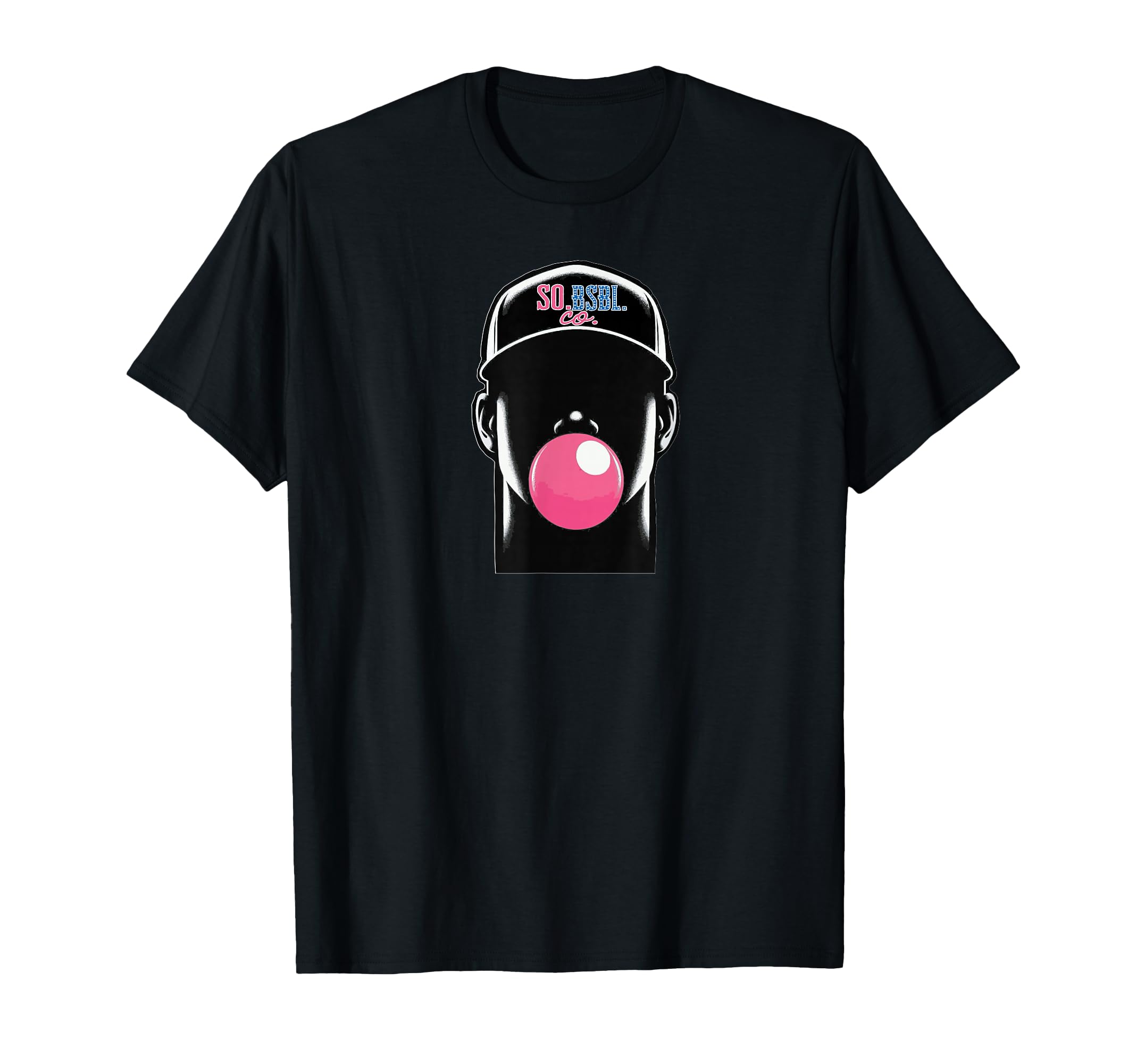 Baseball Player Bubble Gum T-Shirt - Graphic Print Unisex - T-Shirt, Sweatshirt, Hoodie