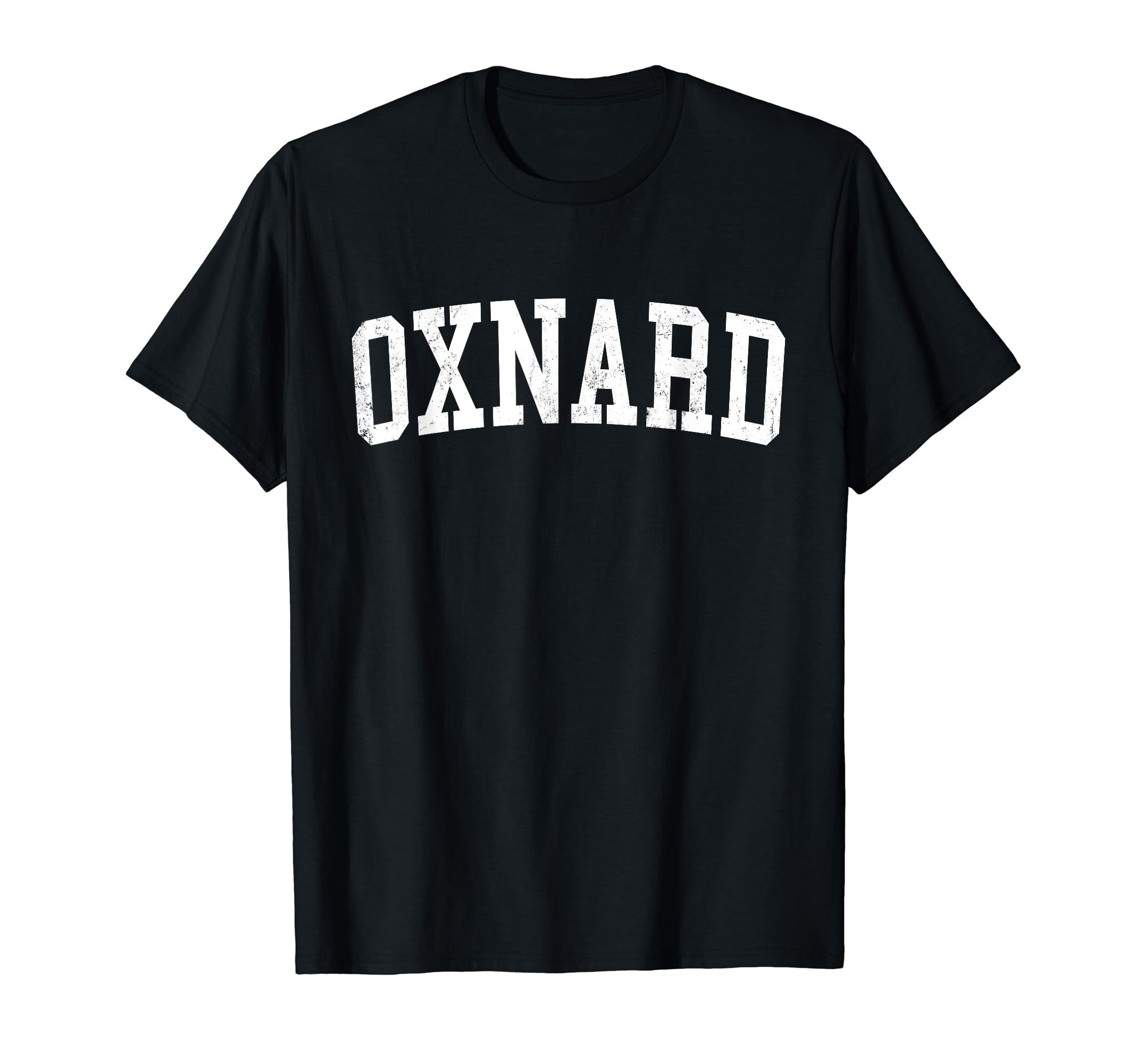 Oxnard Ca Distressed White Varsity T-Shirt - Aesthetic Graphic Men Women - T-Shirt, Sweatshirt, Hoodie