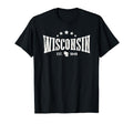 Womens Wisconsin Distressed Rodeo Home T-Shirt - Unique Graphic for Adults - T-Shirt, Sweatshirt, Hoodie