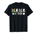 Mama Both Leopard Volleyball Baseball T-Shirt - Trendy Graphic Men Women - T-Shirt, Sweatshirt, Hoodie