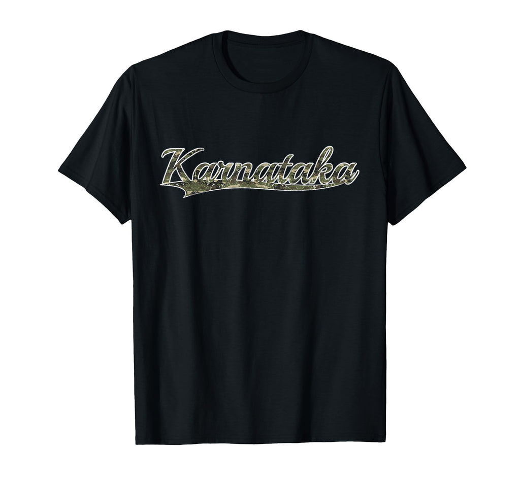 Karnataka State India Camouflage T-Shirt - Fun Novelty Design for Adults - T-Shirt, Sweatshirt, Hoodie