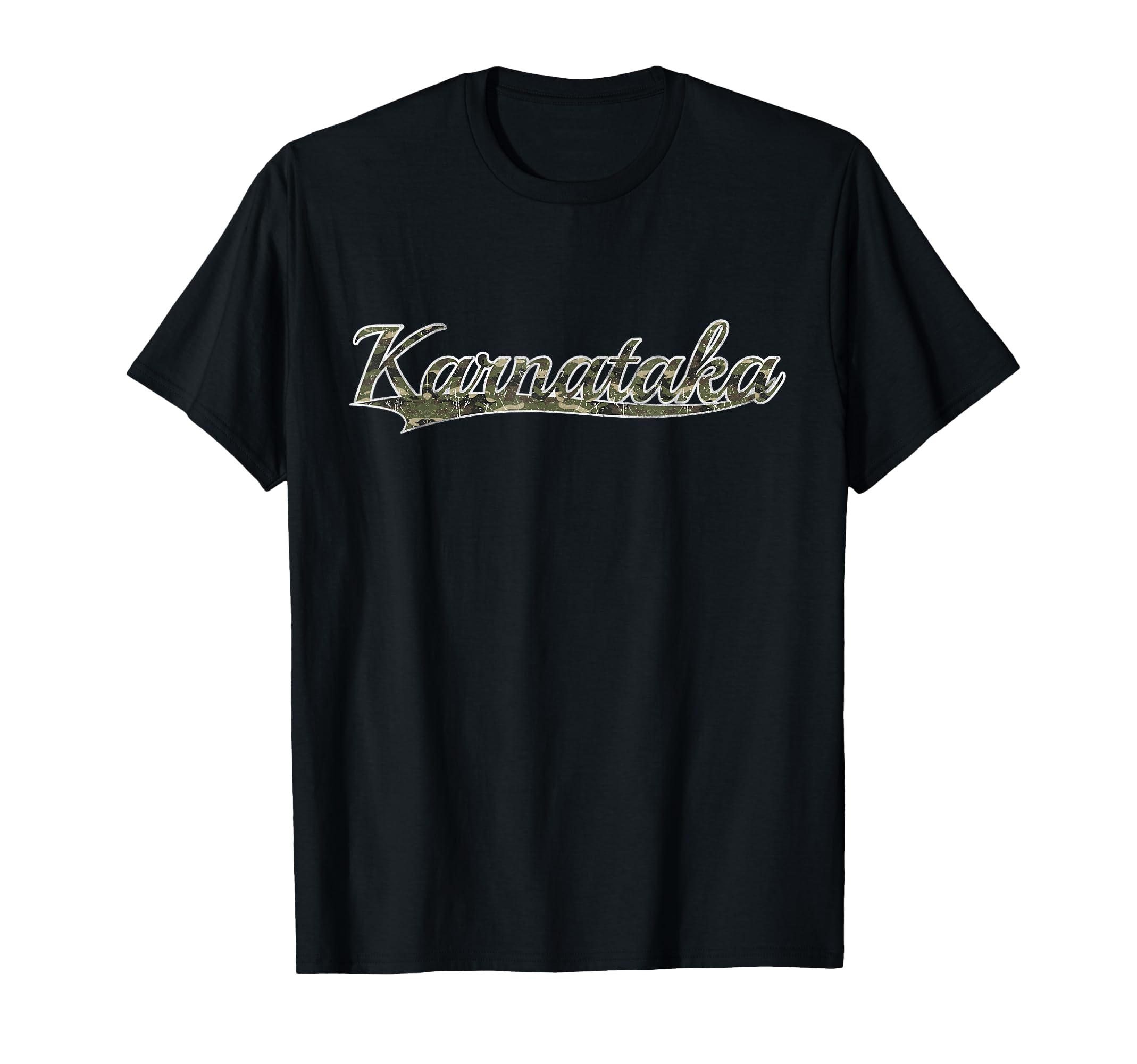 Karnataka State India Camouflage T-Shirt - Fun Novelty Design for Adults - T-Shirt, Sweatshirt, Hoodie