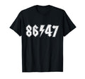 8647 80S Lightning Bolt Rock 86 47 T-Shirt - Fun Novelty Design for Adults - T-Shirt, Sweatshirt, Hoodie