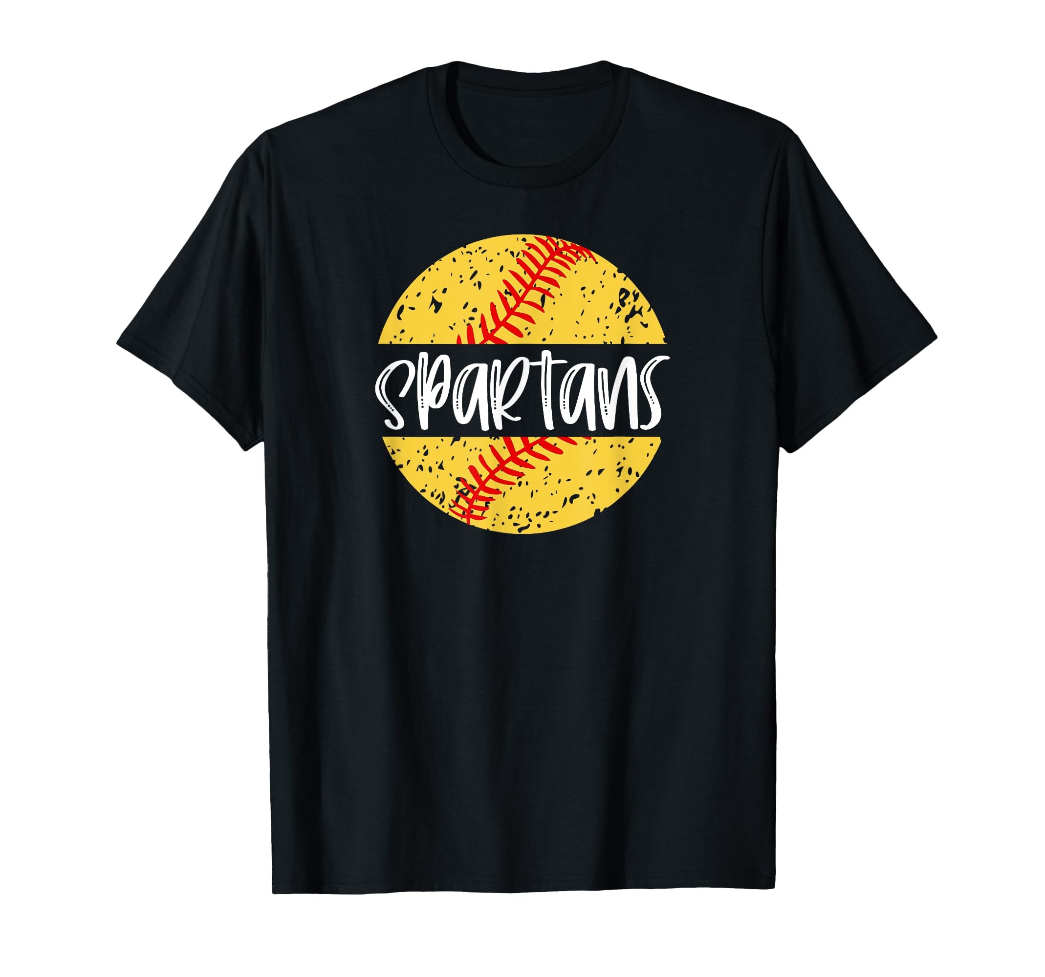 Spartans Softball Team Mascot School T-Shirt - Streetwear Style for Adults - T-Shirt, Sweatshirt, Hoodie