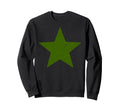 Grunge Alternative Distressed Green Sweatshirt - Custom Art Print Unisex - T-Shirt, Sweatshirt, Hoodie