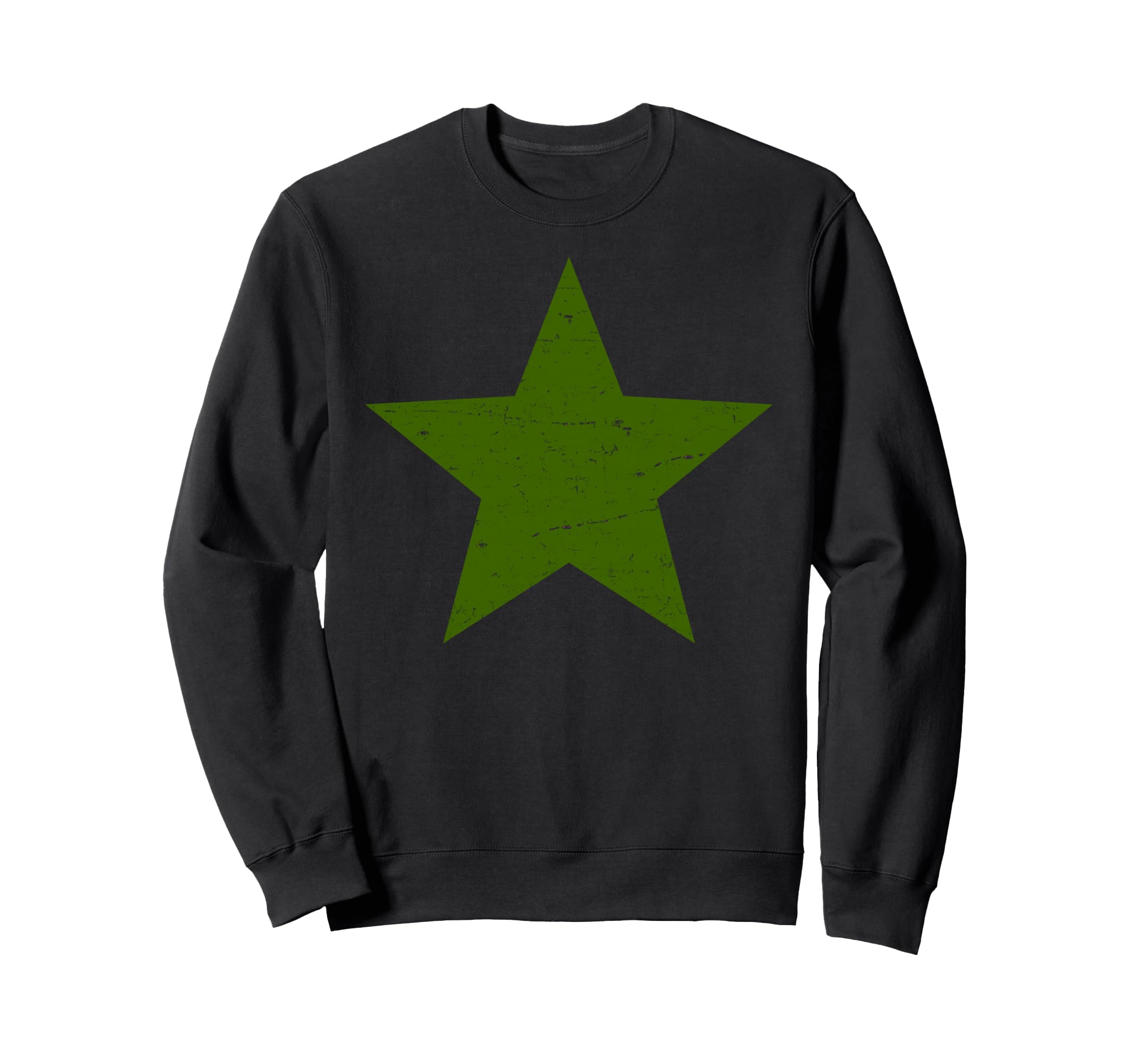 Grunge Alternative Distressed Green Sweatshirt - Custom Art Print Unisex - T-Shirt, Sweatshirt, Hoodie