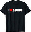 I Love Sonic - Adult & Kids T-Shirts, Sweatshirts & Hoodies apparel design preview 1