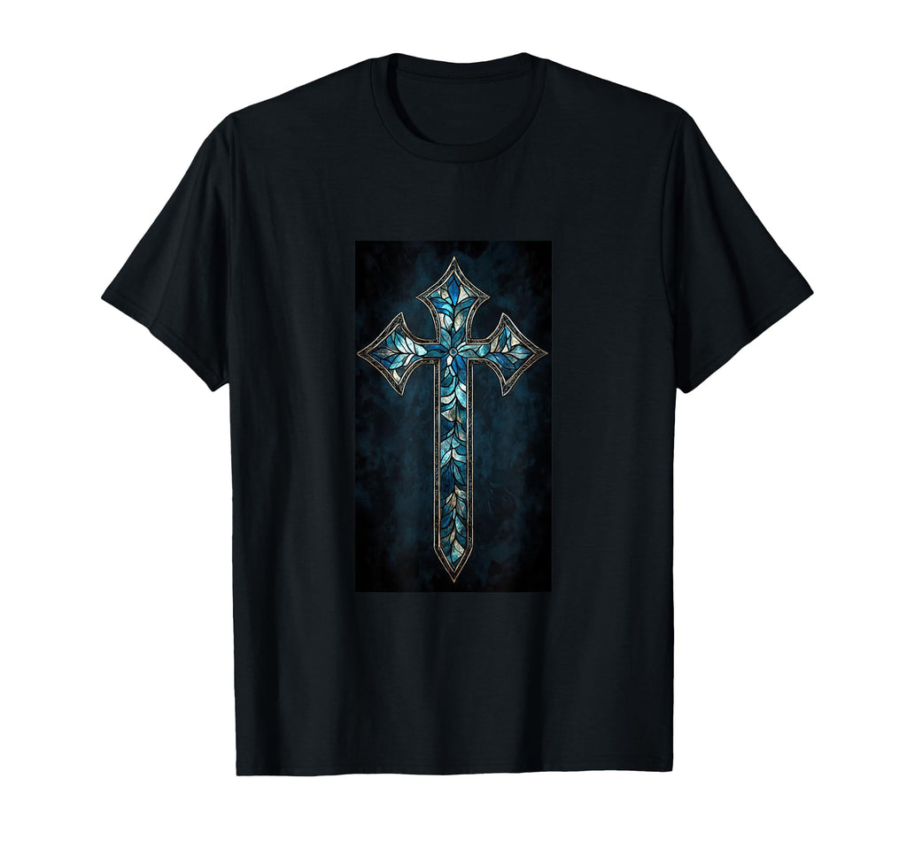 Gothic Cross Grunge Aesthetic Y2K T-Shirt - Novelty Apparel for Adults - T-Shirt, Sweatshirt, Hoodie