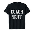 Coach Scott Custom Football Soccer T-Shirt - Trendy Graphic Unisex - T-Shirt, Sweatshirt, Hoodie