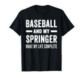 Baseball And My Springer Mama Dog Lover T-Shirt - Trendy Graphic Unisex - T-Shirt, Sweatshirt, Hoodie