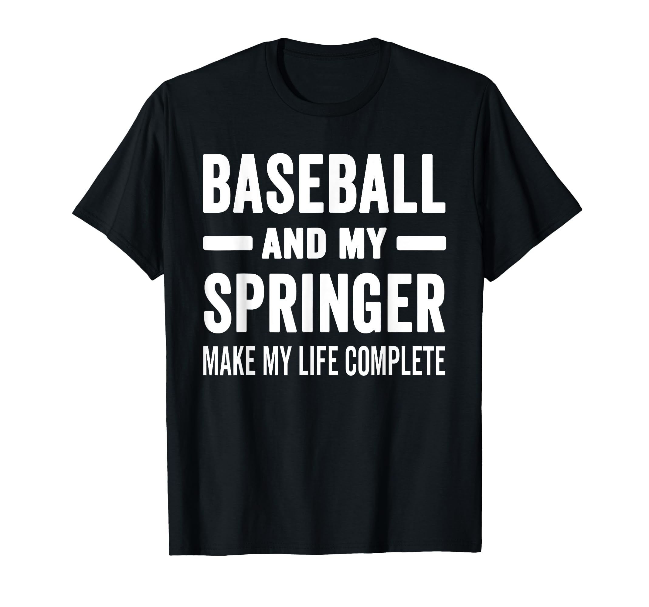 Baseball And My Springer Mama Dog Lover T-Shirt - Trendy Graphic Unisex - T-Shirt, Sweatshirt, Hoodie