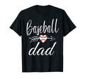 Baseball Dad Heart Baseball Lovers T-Shirt - Aesthetic Graphic for Adults - T-Shirt, Sweatshirt, Hoodie