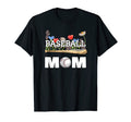Baseball Mom Sports Flowers Bat Ball T-Shirt - Graphic Print Unisex - T-Shirt, Sweatshirt, Hoodie