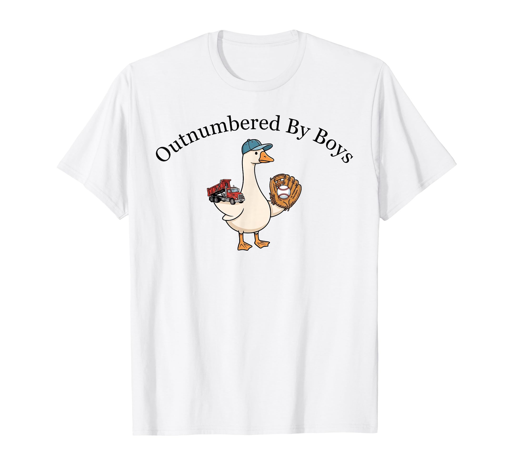 Outnumbered Baseball Funny Mom T-Shirt - Casual Everyday Wear for Adults - T-Shirt, Sweatshirt, Hoodie