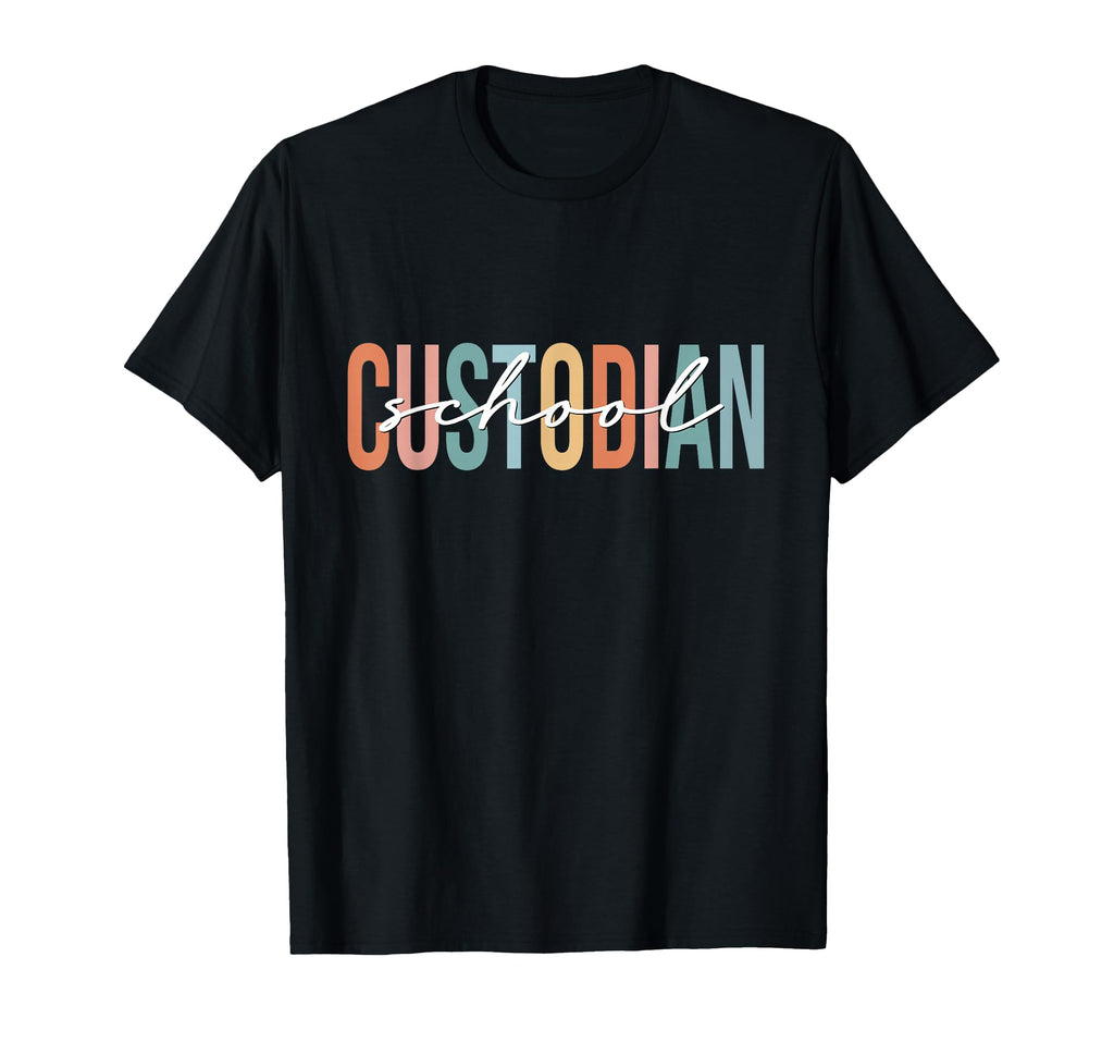 Boho School Custodian Back To School T-Shirt - Unique Graphic for Adults - T-Shirt, Sweatshirt, Hoodie