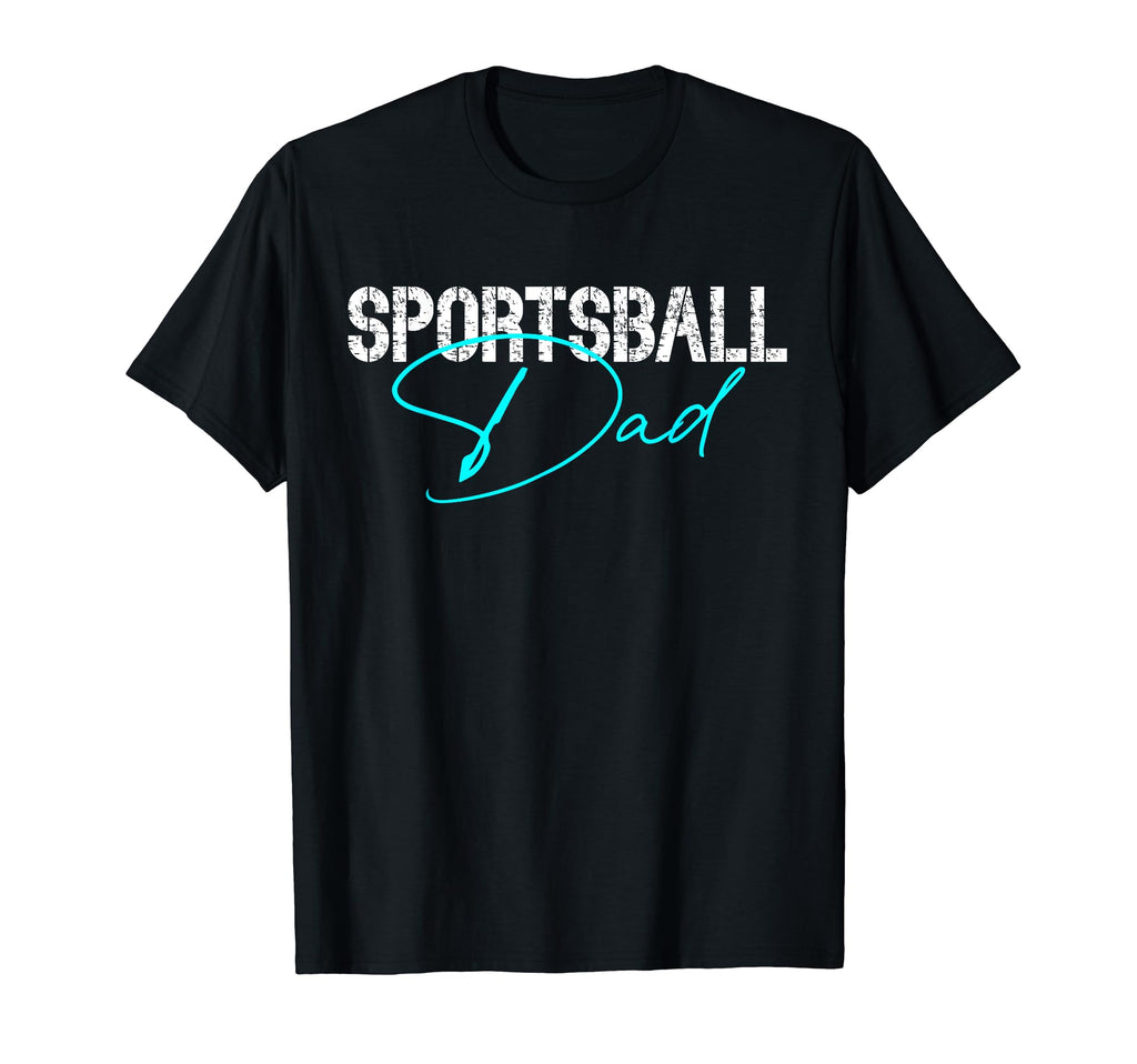 Dad Sports Lover Soccer Basketball T-Shirt - Trendy Graphic for Adults - T-Shirt, Sweatshirt, Hoodie