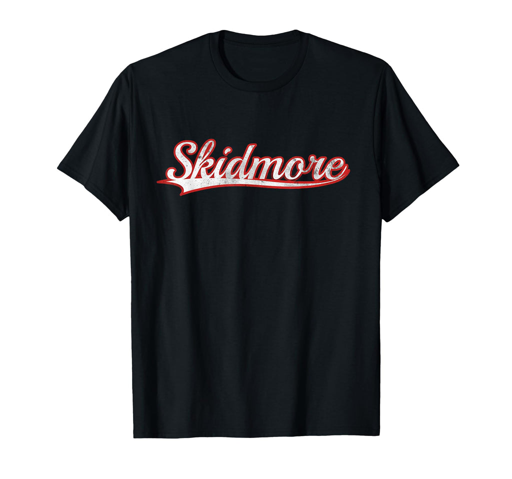Skidmore New York Varsity Distressed T-Shirt - Trendy Graphic Men Women - T-Shirt, Sweatshirt, Hoodie