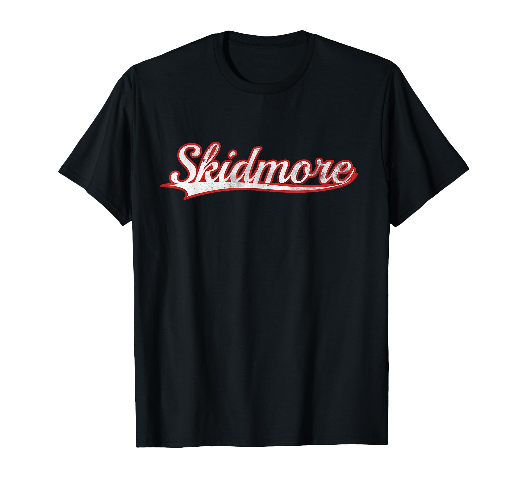 Skidmore New York Varsity Distressed T-Shirt - Trendy Graphic Men Women - T-Shirt, Sweatshirt, Hoodie