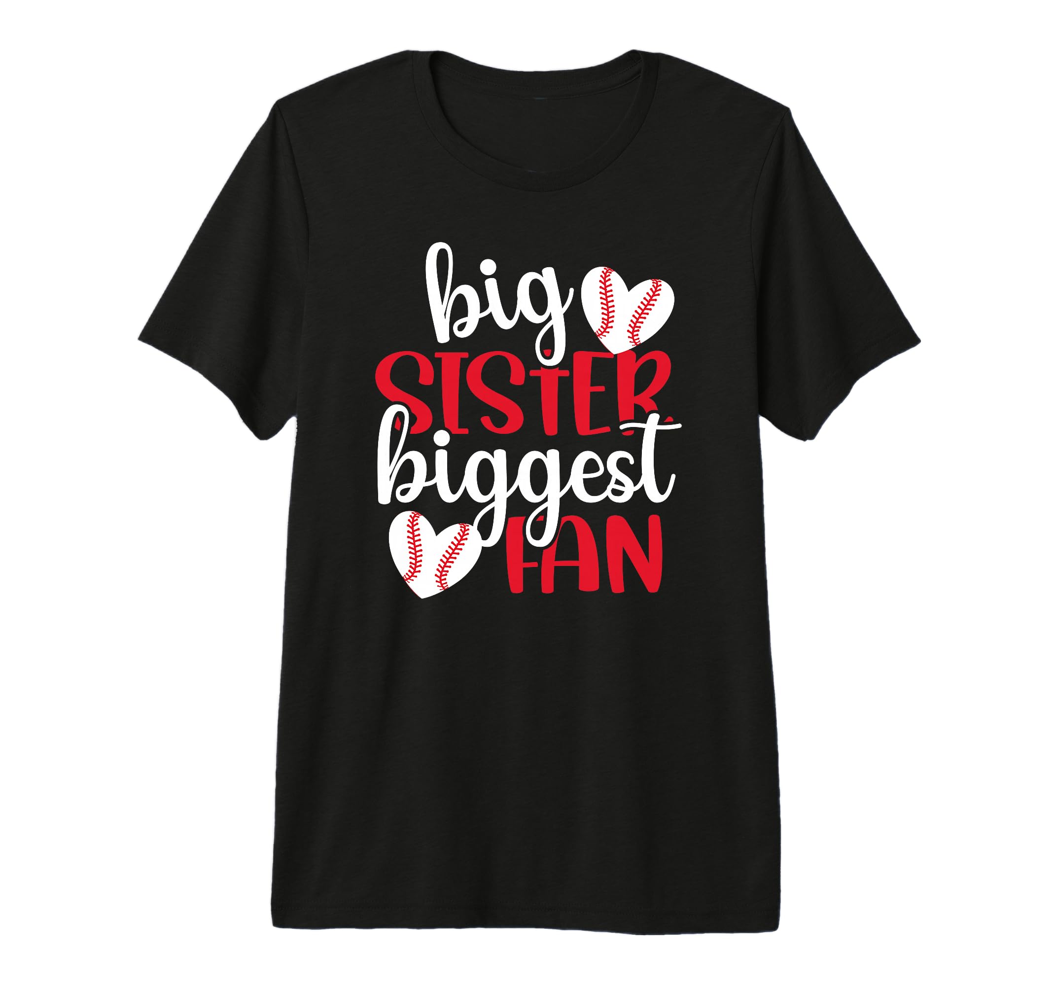 Big Sister Baseball Sister Baseball T-Shirt - Trendy Graphic for Adults - T-Shirt, Sweatshirt, Hoodie