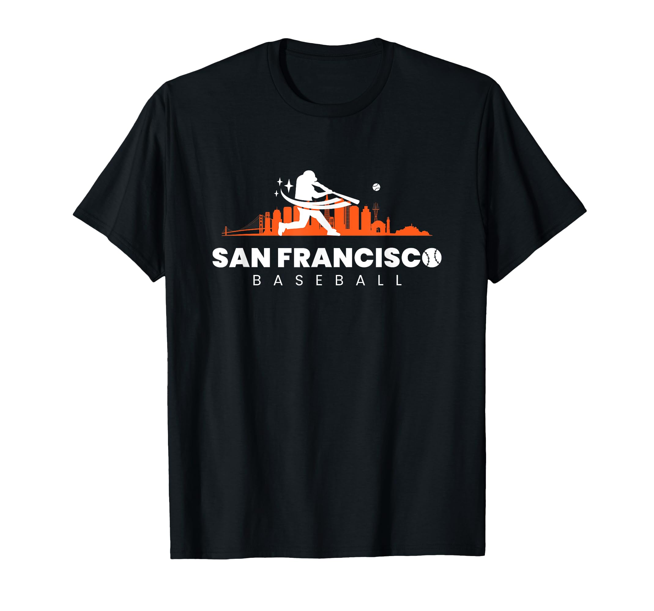 San Francisco Baseball Minimal Baseball T-Shirt - Graphic Print for Adults - T-Shirt, Sweatshirt, Hoodie