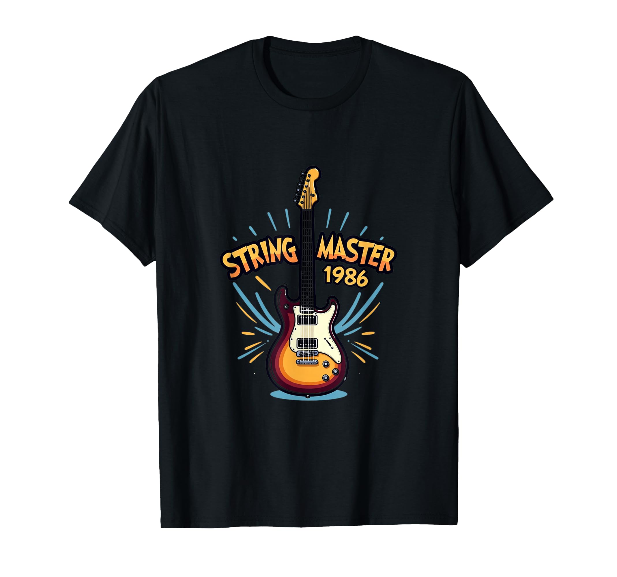 Guitar Music Lover Rock 1986 T-Shirt - Fun Novelty Design Men Women - T-Shirt, Sweatshirt, Hoodie