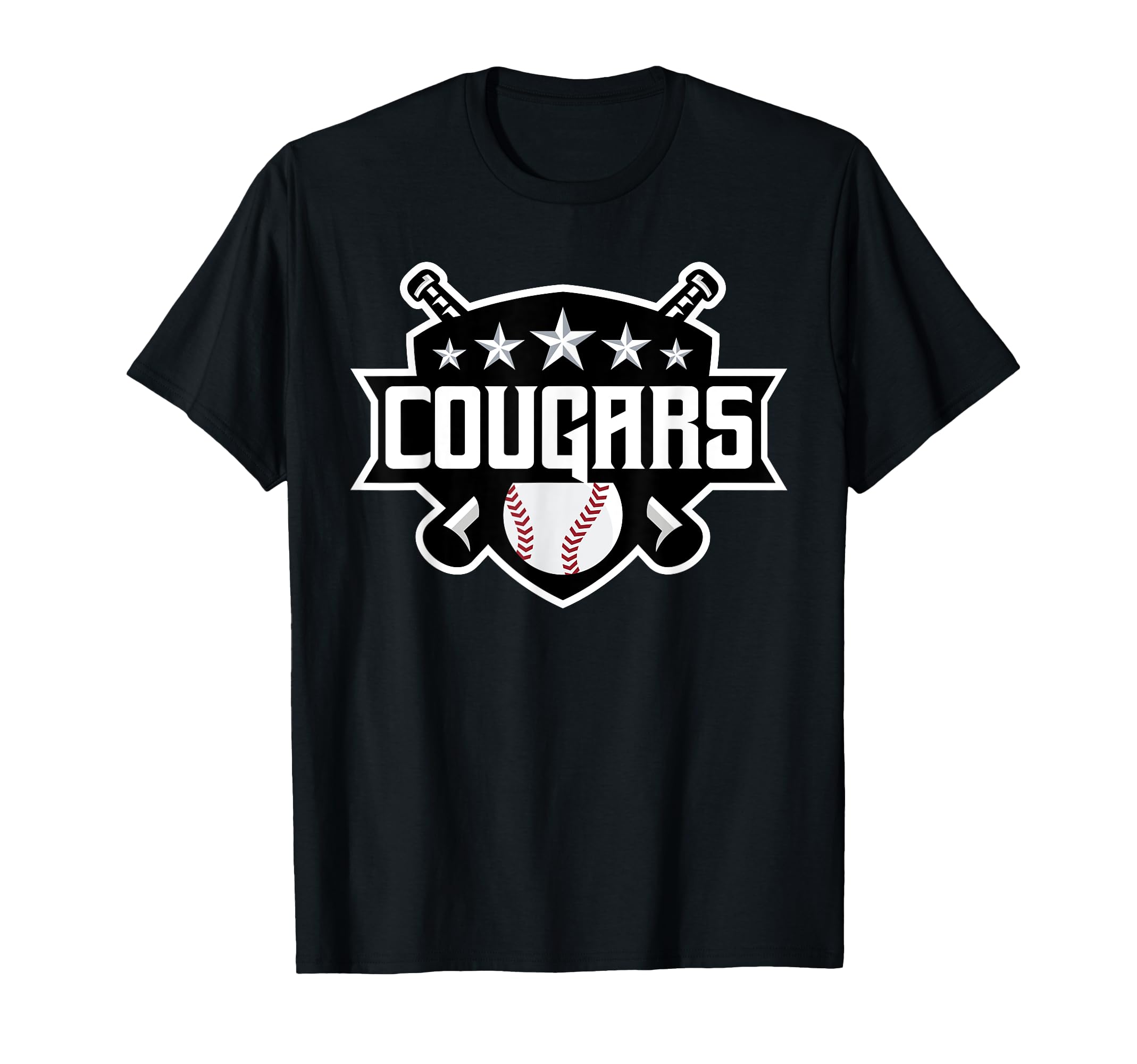 Cougars Baseball Sports Game Day Spirit T-Shirt - Graphic Print for Adults - T-Shirt, Sweatshirt, Hoodie