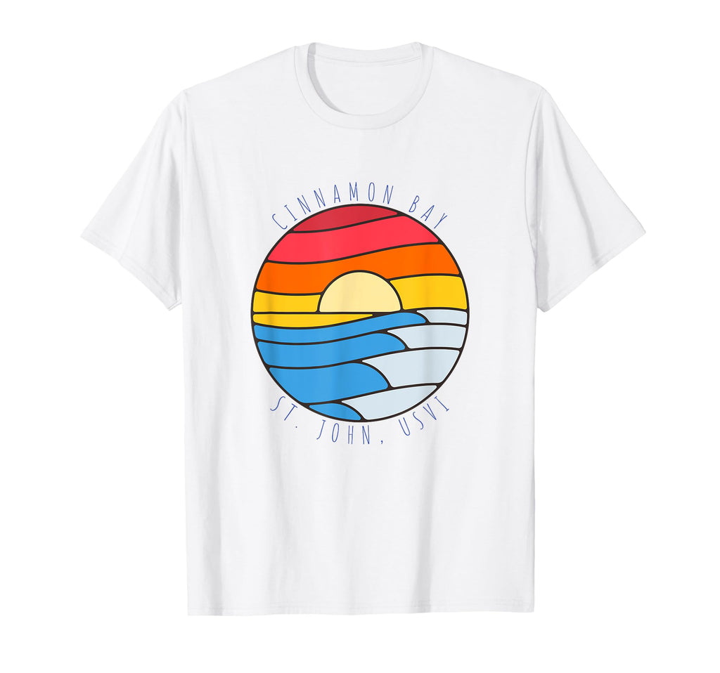Cinnamon Bay St John Usvi Sunset Surf T-Shirt - Casual Everyday Wear Unisex - T-Shirt, Sweatshirt, Hoodie