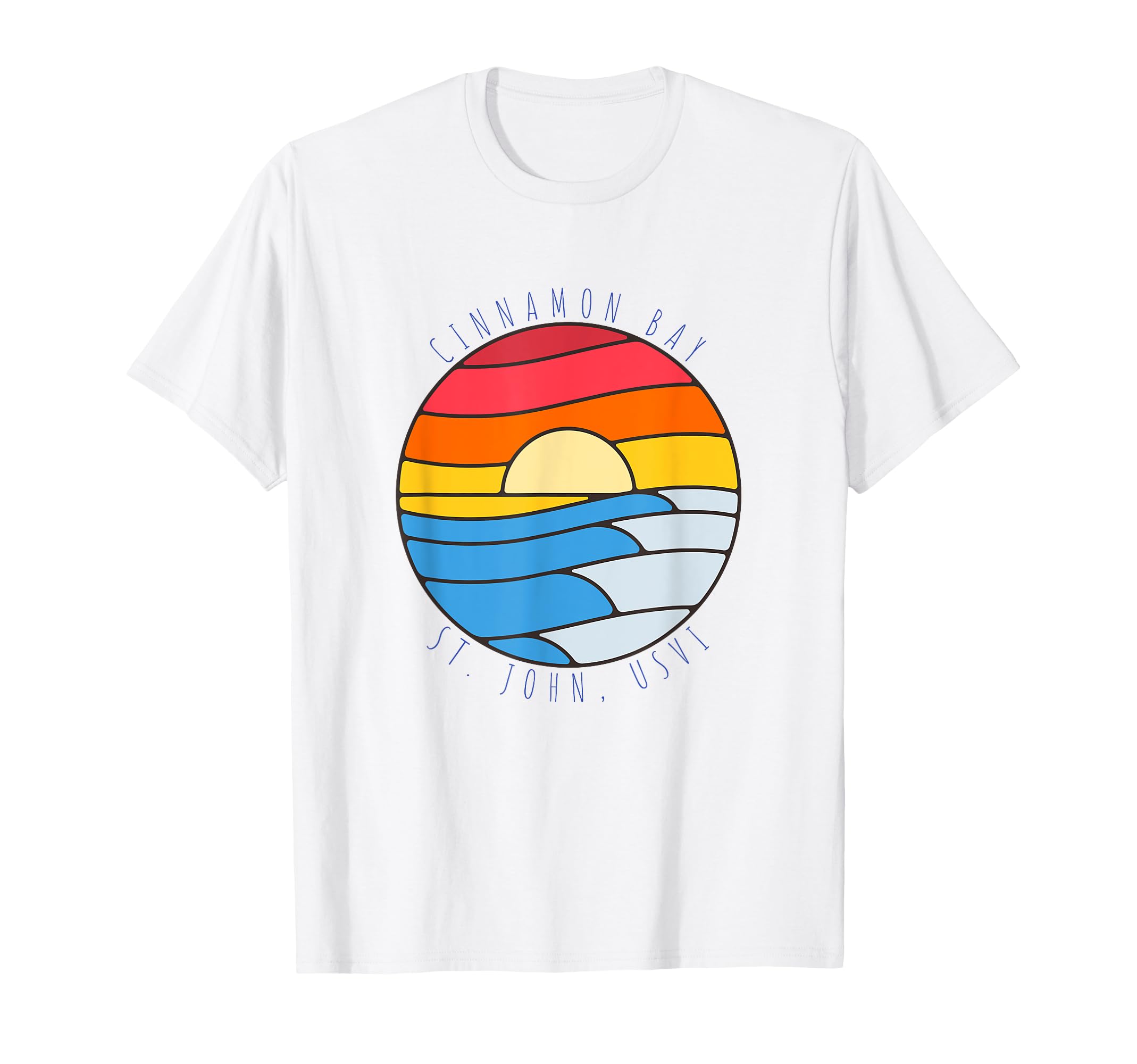 Cinnamon Bay St John Usvi Sunset Surf T-Shirt - Casual Everyday Wear Unisex - T-Shirt, Sweatshirt, Hoodie