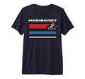 Mario Kart Stripes Racing Tri Blend T-Shirt - Novelty Apparel for Adults - T-Shirt, Sweatshirt, Hoodie