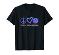 Pickleball Player Hippie Peace Love T-Shirt - Minimalist Print Men Women - T-Shirt, Sweatshirt, Hoodie