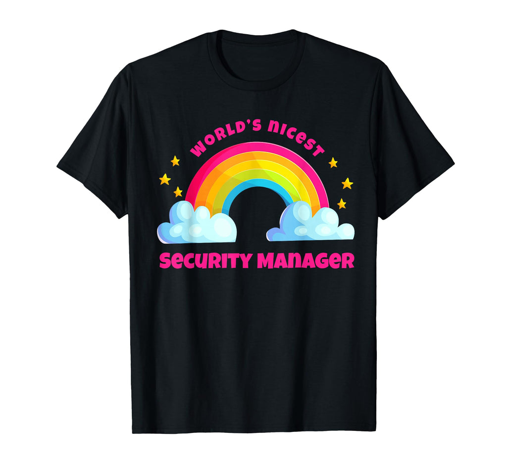 Rainbow Funny Worlds Nicest Security T-Shirt - Minimalist Print Unisex - T-Shirt, Sweatshirt, Hoodie