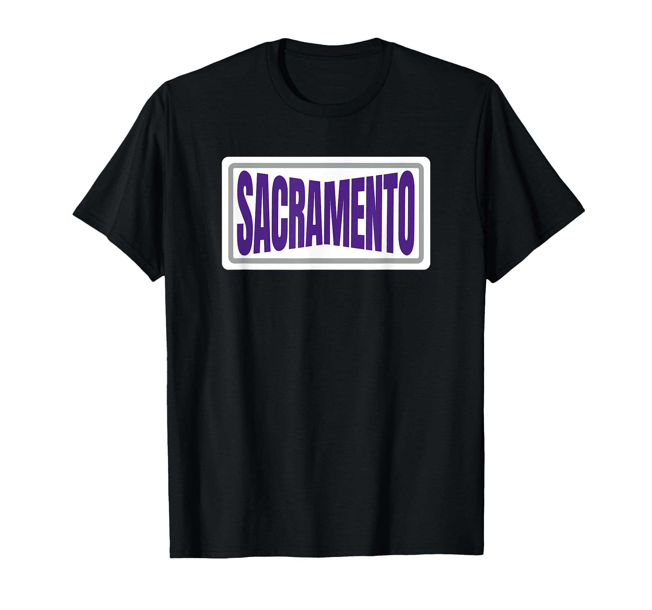 Fun Sacramento Purple Grey Striped T-Shirt - Minimalist Print Men Women - T-Shirt, Sweatshirt, Hoodie