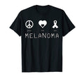 Peace Love Cure Melanoma T-Shirt - Casual Everyday Wear for Adults - T-Shirt, Sweatshirt, Hoodie