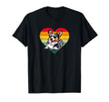 Sunset Heart Blue Merle Corgi Lover T-Shirt - Fun Novelty Design for Adults - T-Shirt, Sweatshirt, Hoodie