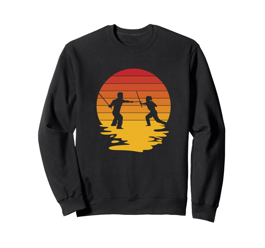 Samurai Fighters Sunset Sweatshirt - Custom Art Print Men Women - T-Shirt, Sweatshirt, Hoodie