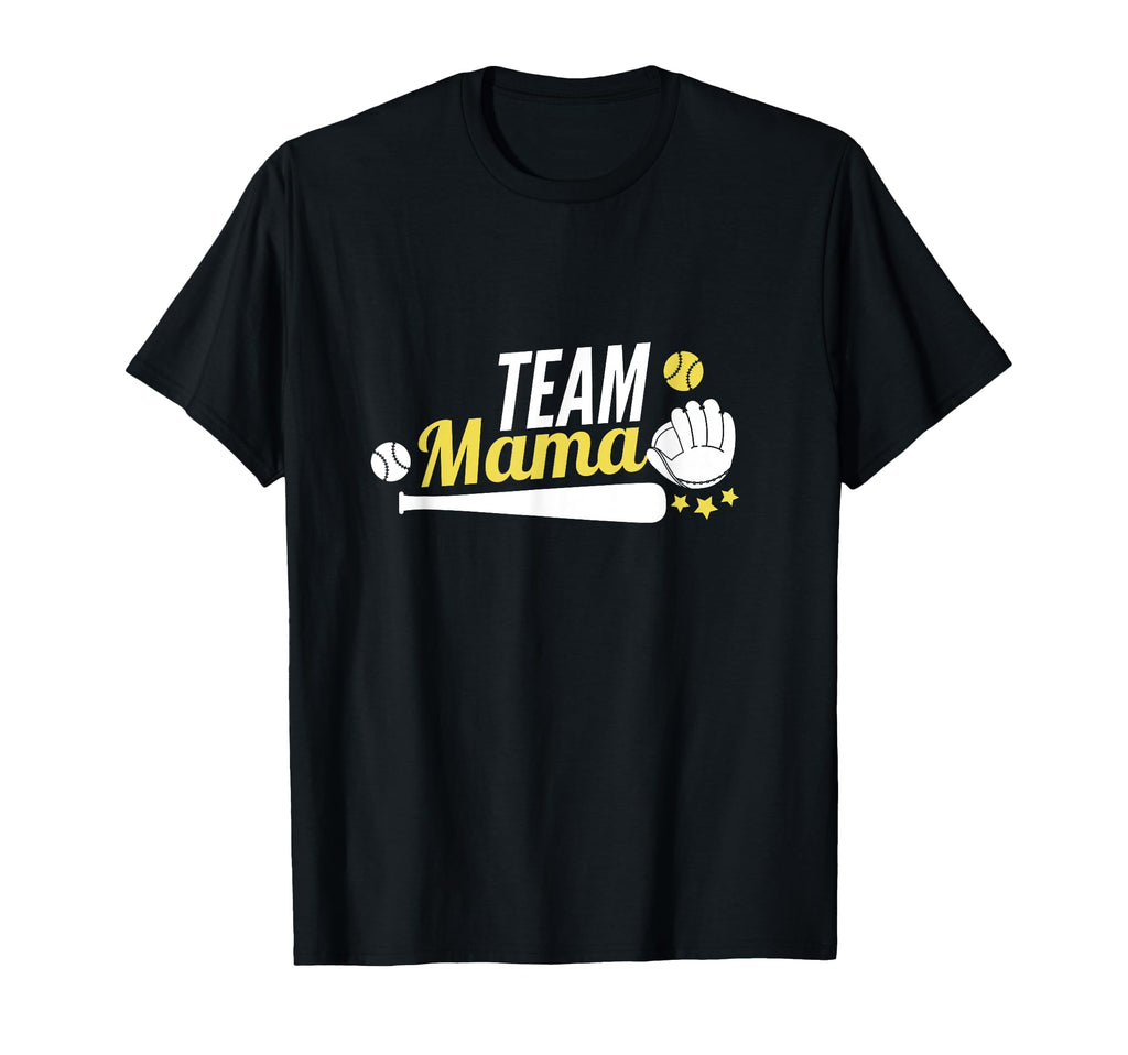 Team Mama Baseball Softball Mom Gift T-Shirt - Graphic Print Men Women - T-Shirt, Sweatshirt, Hoodie