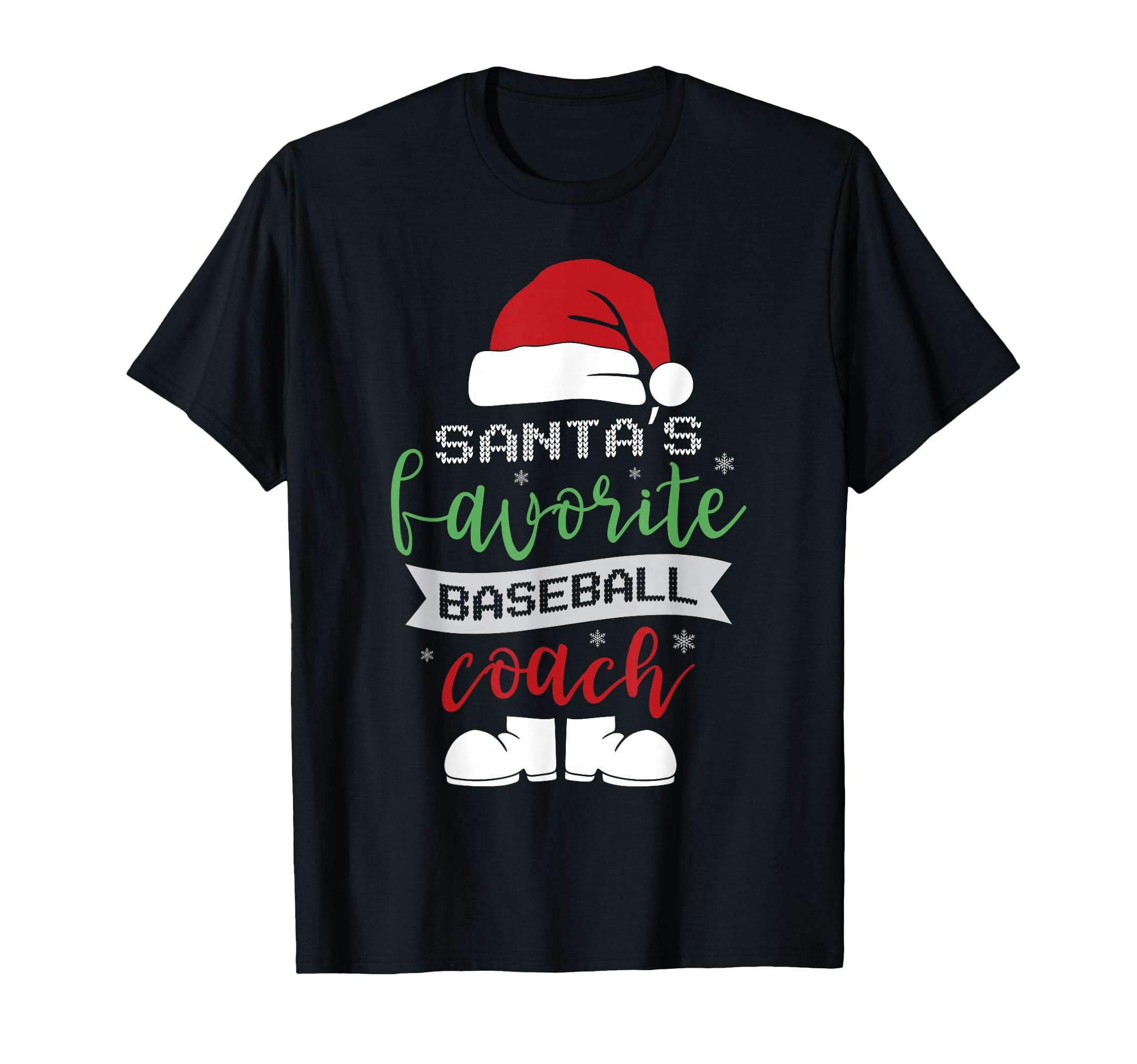Santas Baseball Coach Holiday Season T-Shirt - Streetwear Style Men Women - T-Shirt, Sweatshirt, Hoodie