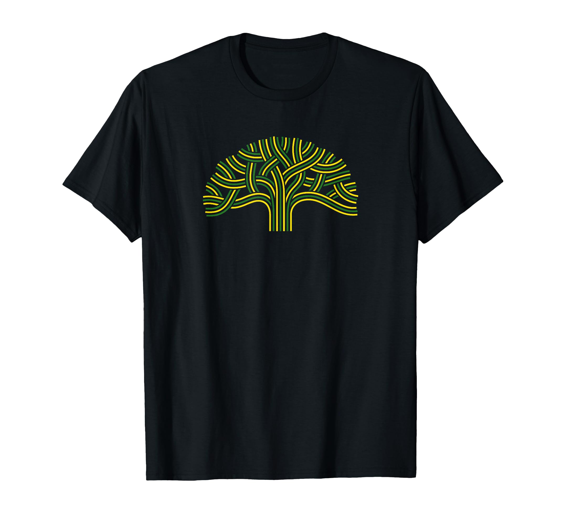 Oakland Tree Green And Yellow T-Shirt - Trendy Graphic Unisex - T-Shirt, Sweatshirt, Hoodie