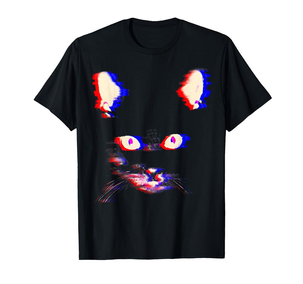 Trippy Psychedelic Cat Vaporwave T-Shirt - Novelty Apparel for Adults - T-Shirt, Sweatshirt, Hoodie