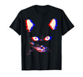 Trippy Psychedelic Cat Vaporwave T-Shirt - Novelty Apparel for Adults - T-Shirt, Sweatshirt, Hoodie