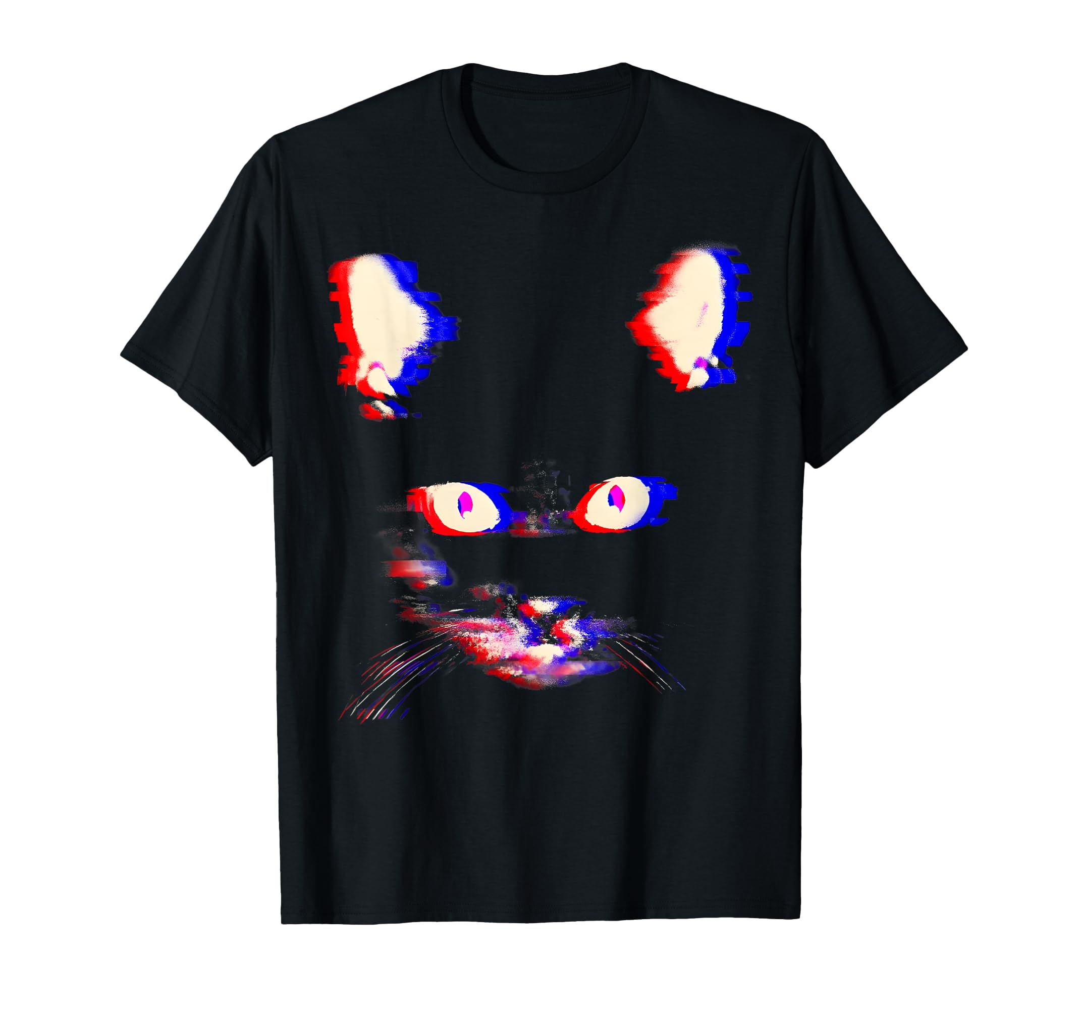 Trippy Psychedelic Cat Vaporwave T-Shirt - Novelty Apparel for Adults - T-Shirt, Sweatshirt, Hoodie