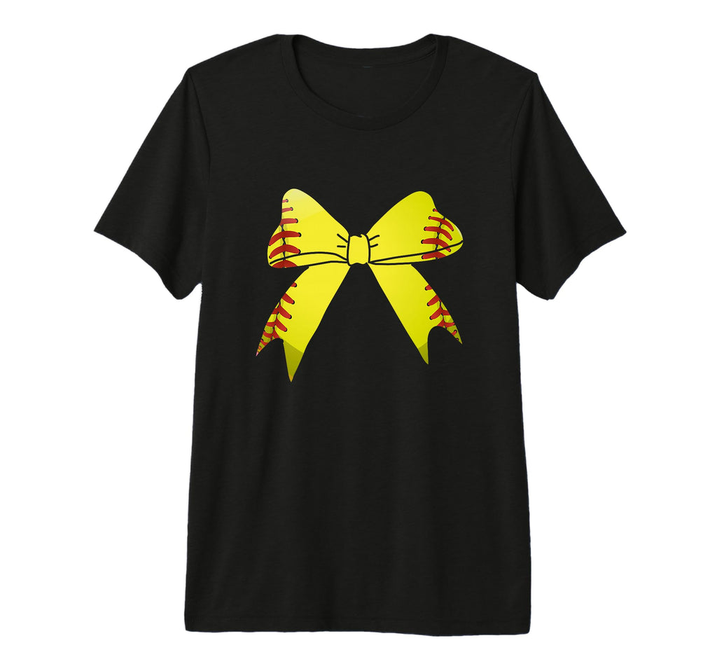 Baseball Bow Baseball Mom Mothers Day T-Shirt - Novelty Apparel Unisex - T-Shirt, Sweatshirt, Hoodie