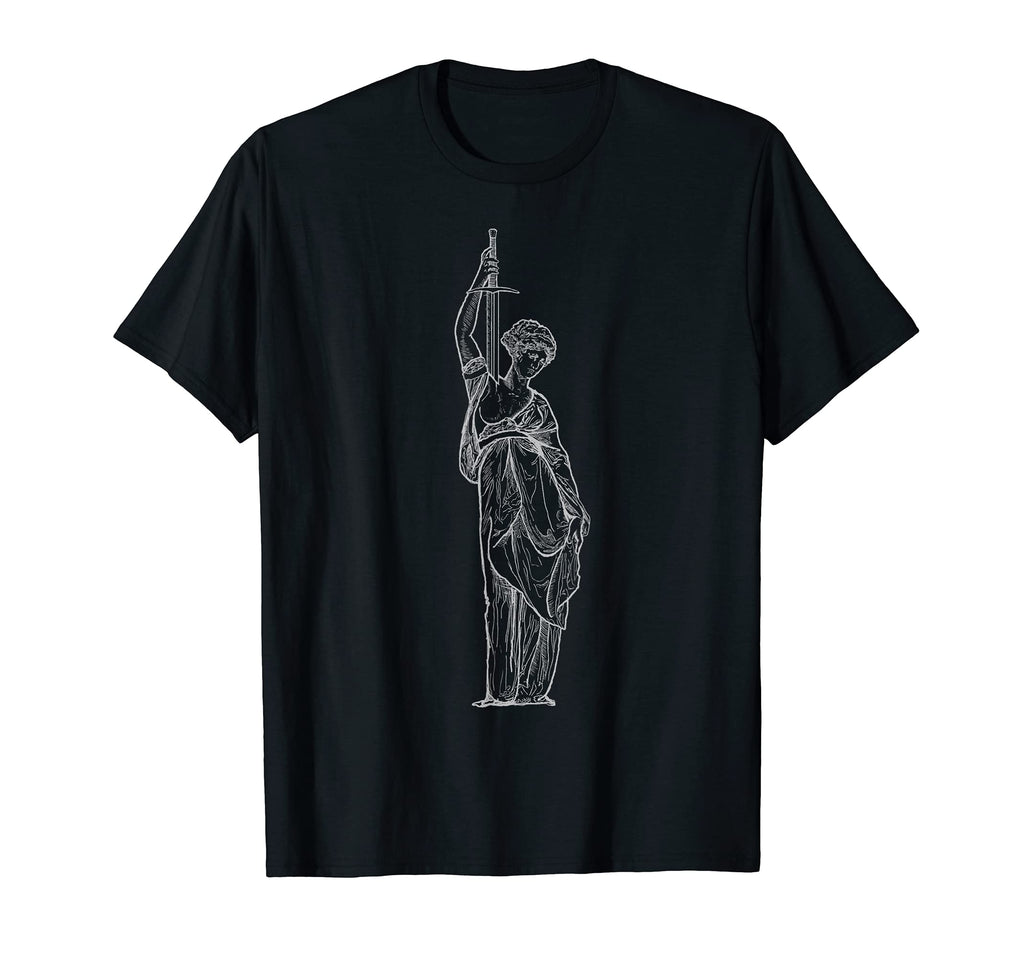 Greco Greek Roman Vaporwave Sword Battle T-Shirt - Graphic Print Men Women - T-Shirt, Sweatshirt, Hoodie