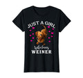 Just Who Loves Dachshund Weiner T-Shirt - Custom Art Print for Adults - T-Shirt, Sweatshirt, Hoodie