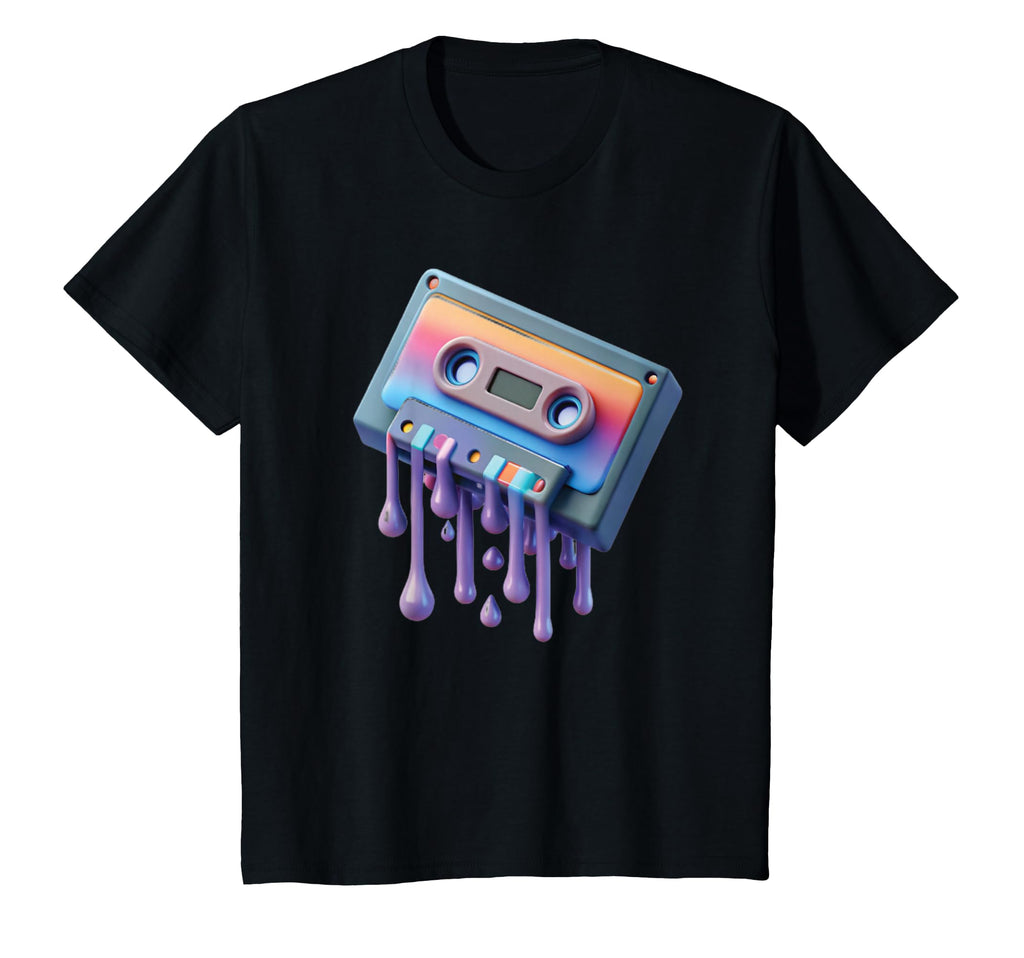 Music Audio Melting Cassette Tape T-Shirt - Minimalist Print Unisex - T-Shirt, Sweatshirt, Hoodie