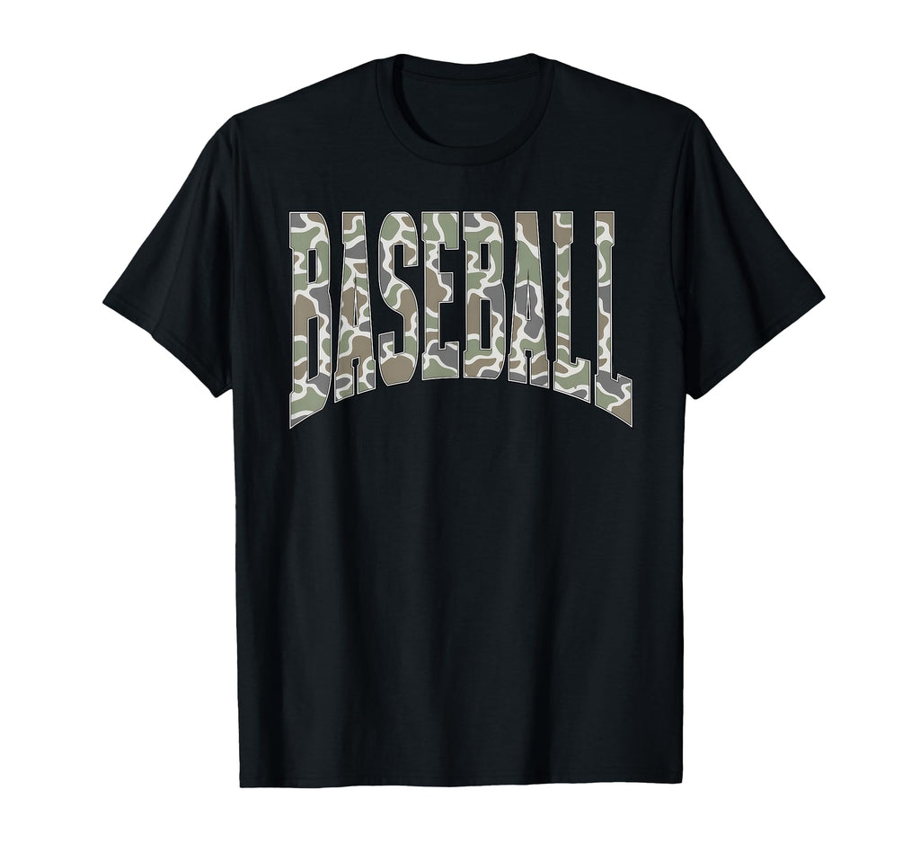 Camouflage Baseball Season Happy T-Shirt - Streetwear Style for Adults - T-Shirt, Sweatshirt, Hoodie