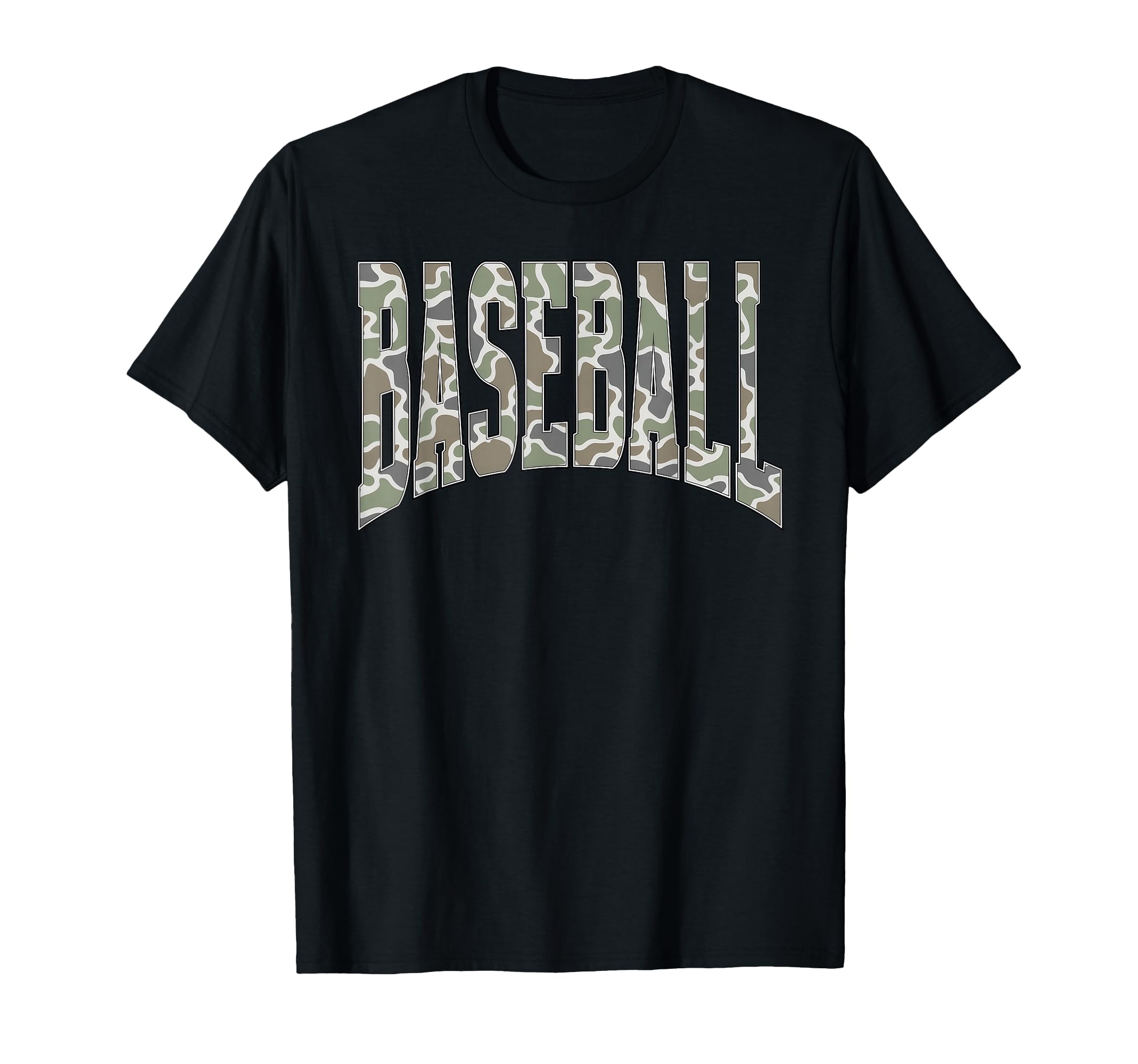 Camouflage Baseball Season Happy T-Shirt - Streetwear Style for Adults - T-Shirt, Sweatshirt, Hoodie